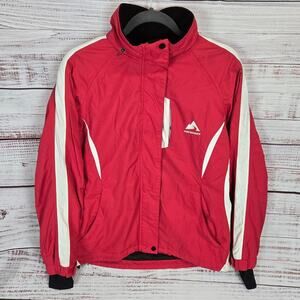 Men's Performance Red Thermal Ski Jacket 36 (S) Wind Resistant Taped Seams Coat